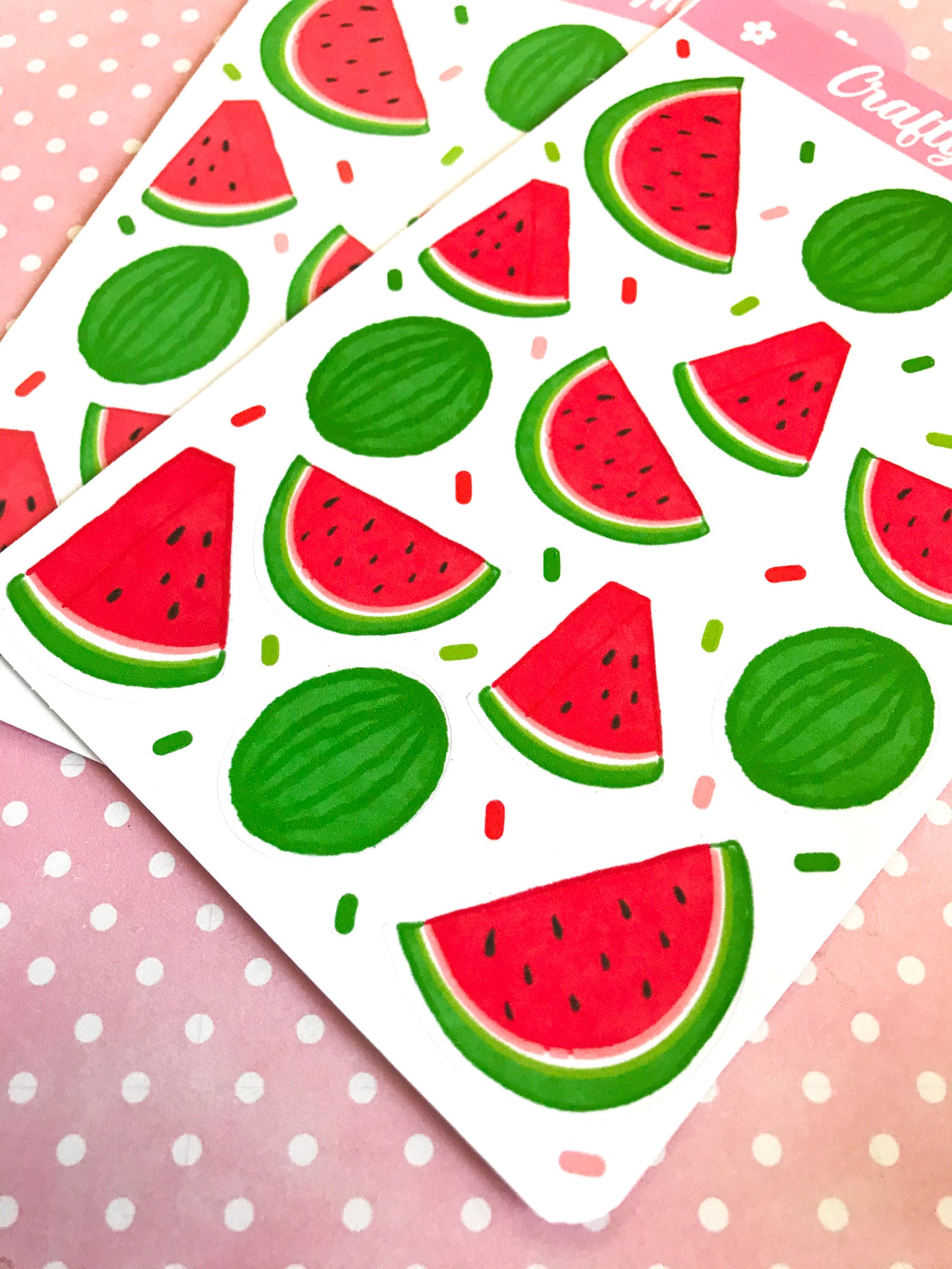 Watermelon planner stickers decorative scrapbook stickers | Etsy
