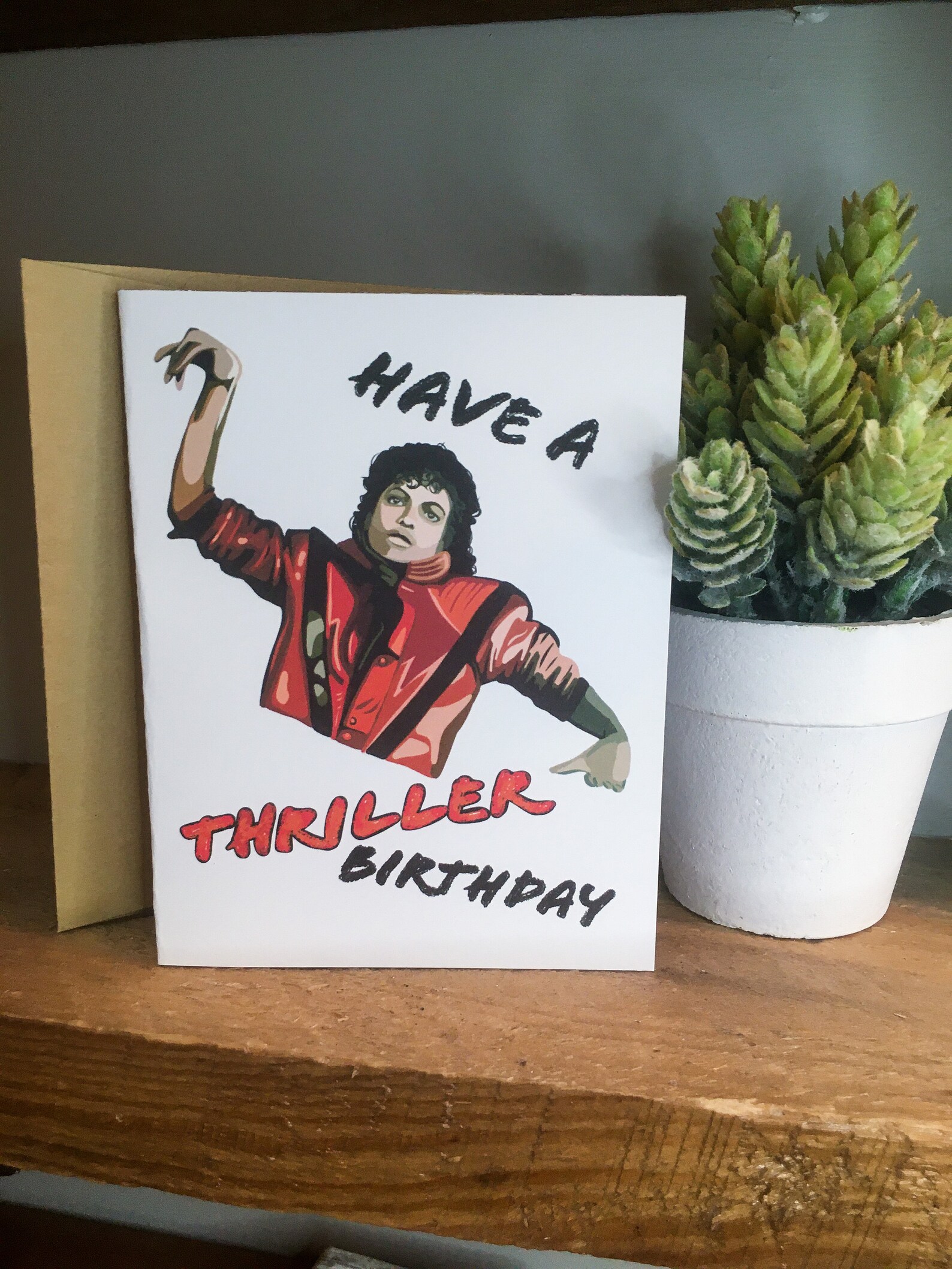 Michael Jackson Birthday Card thriller | Etsy