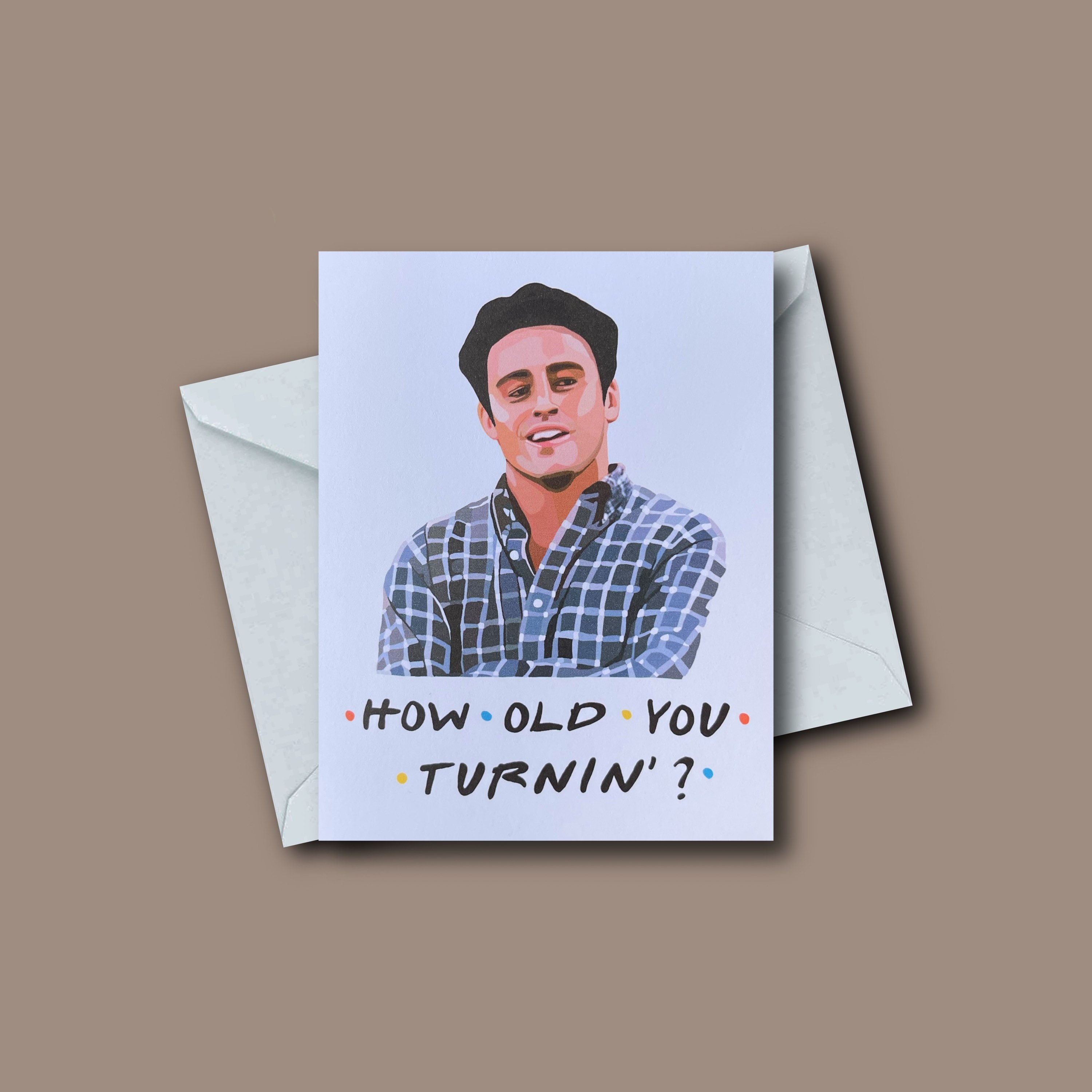 Friends Birthday Card Joey How You Doin Punny Greeting - Etsy Friends Birthday Card Joey How You Doin Punny Greeting - Etsy