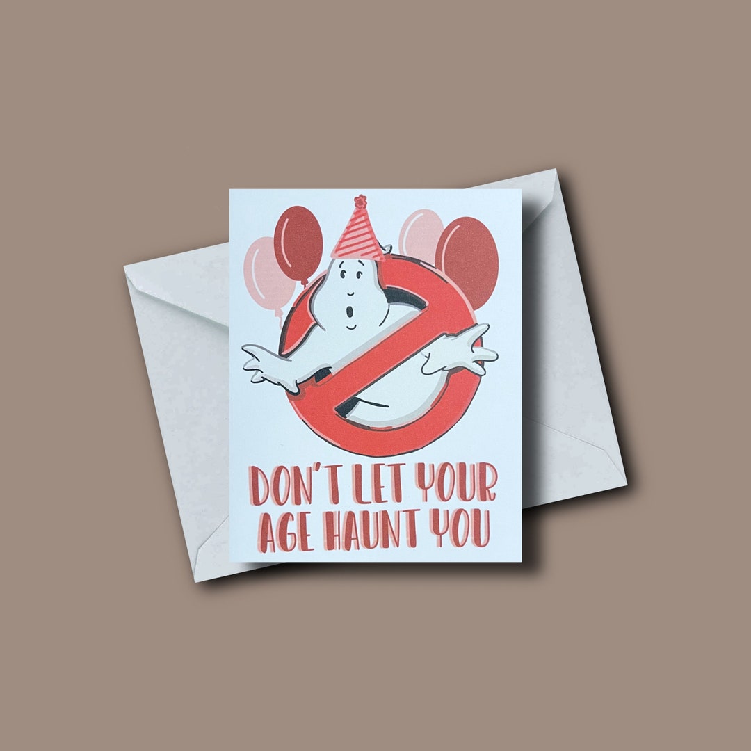 Ghostbusters Birthday Card Punny Birthday Card Greeting - Etsy