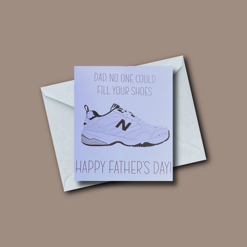 New Balance Fathers Day Card New Balance Fathers Day Card Etsy
