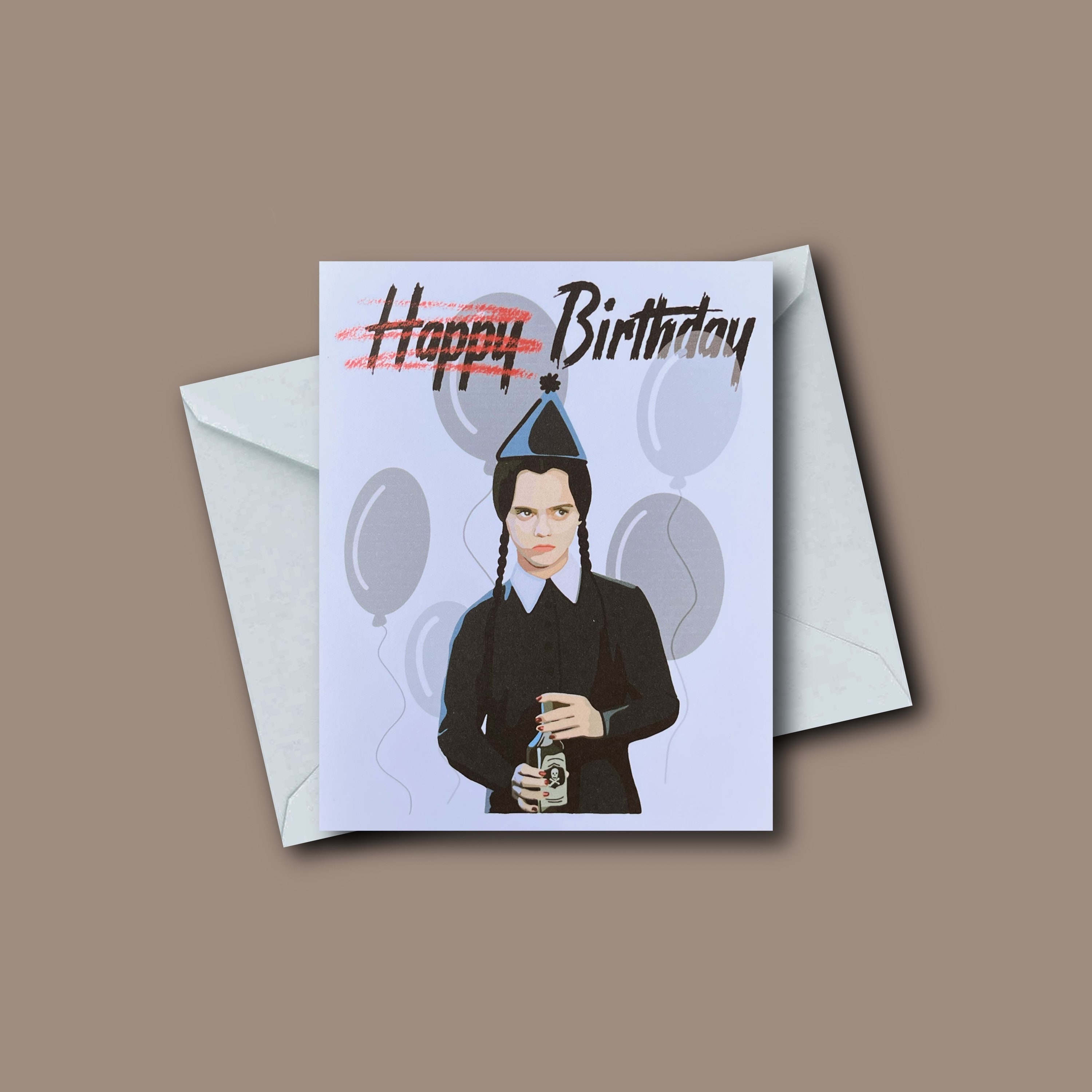 Wednesday Addams Birthday Card Lupon gov ph