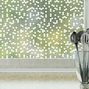 ECO Friendly Privacy WINDOW Film | Pvc-free Window Cling | Adhesive-free Custom Decal | Bathroom ...