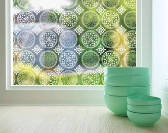 Sheer PRIVACY WINDOW Film | DIY Window Film | Custom Decal | Waterproof Window Treatments | Gothica Design, 4 Colors