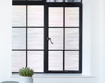 PRIVACY Window FILM | Custom Size Window Decal | Adhesive Decorative Window Film | Waterproof Frosted Film | N Motion Design in 4 Colors
