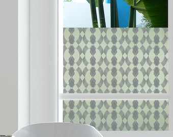 PRIVACY Window FILM | DIY Window Decal | BoHo Chic Window | Faux Frosted Film Bath Kitchen | Peel & Stick | Venetian Design in 4 Colors