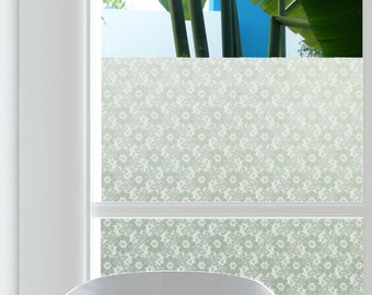 Flowers & Lace Privacy Window Film