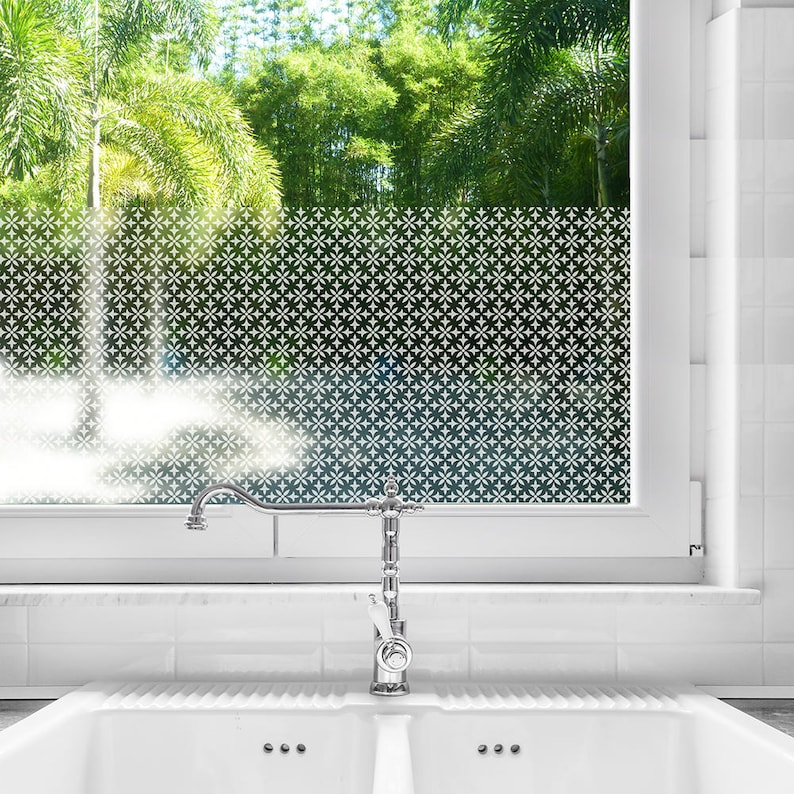 Fleur Sheer Window Film Etsy