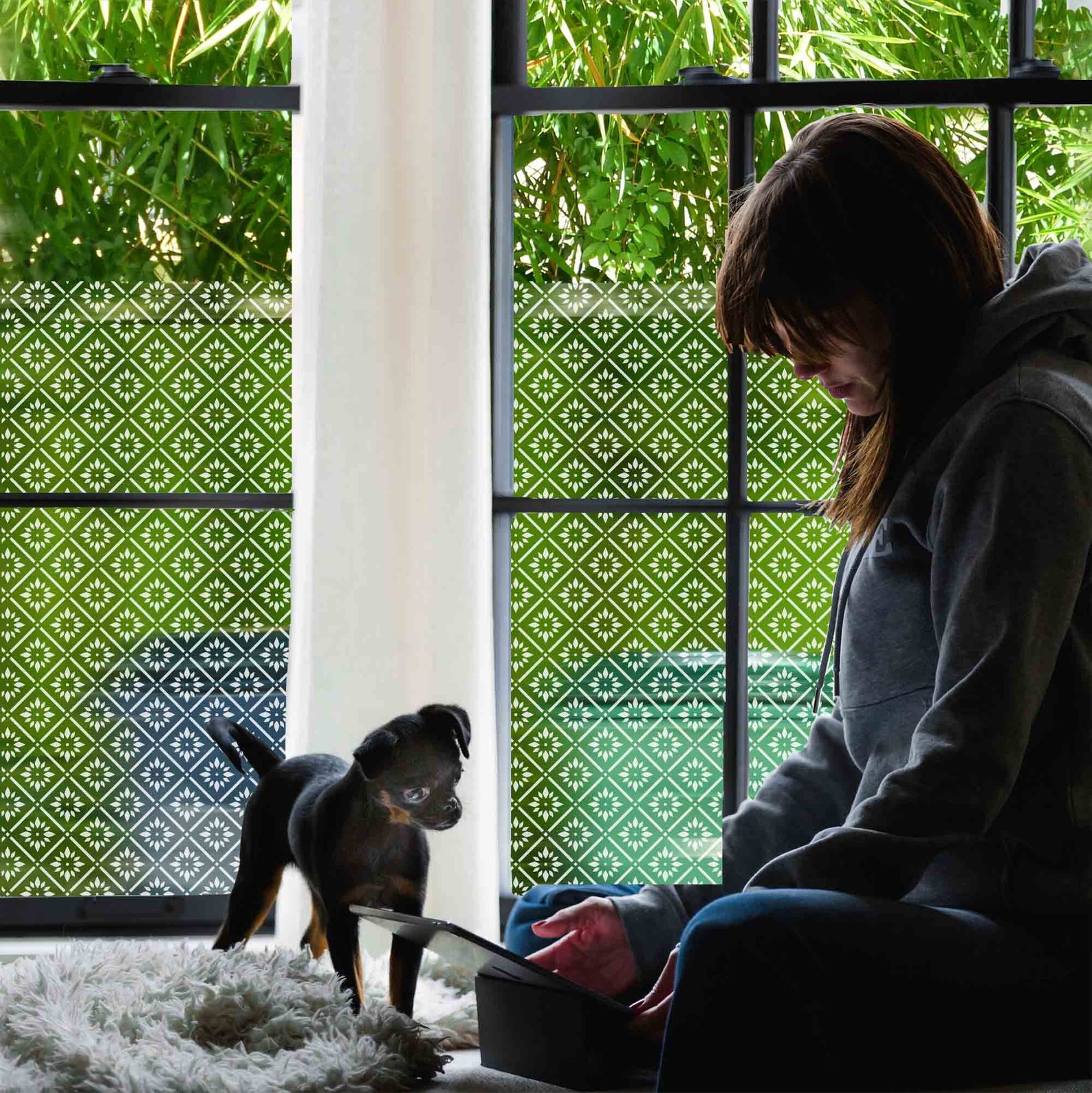 Sheer PRIVACY WINDOW Film DIY Window Film Custom Decal Etsy