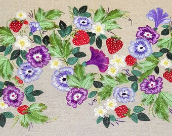 Strawberries and Ipomeas