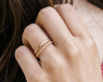 etsy gold ring set