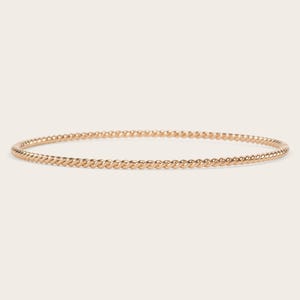 14k Gold Filled Twist Bangle Bracelet | Dainty Minimalist Bangle Set