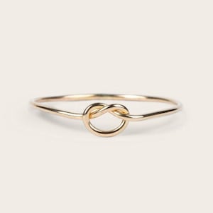 Knot Ring | Eternity Ring Love Ring Gold Stacking Rings Gold Ring Silver Ring Dainty Ring Minimalist Ring Delicate Ring Thin Ring Sterling
