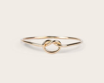 Knot Ring | Eternity Ring Love Ring Gold Stacking Rings Gold Ring Silver Ring Dainty Ring Minimalist Ring Delicate Ring Thin Ring Sterling