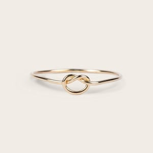 Knot Ring | Eternity Ring Love Ring Gold Stacking Rings Gold Ring Silver Ring Dainty Ring Minimalist Ring Delicate Ring Thin Ring Sterling