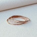Set of Three Rose Gold Stacking Rings 14k Rose Gold Filled | Etsy