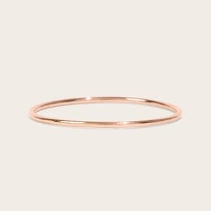 Stapelringe Rosegold | 14k Rosegold filled Stapelring Gehämmerter Ring Ultradünner Rosegoldring Zierlicher Ring Midi Ring Minimalistischer Ring