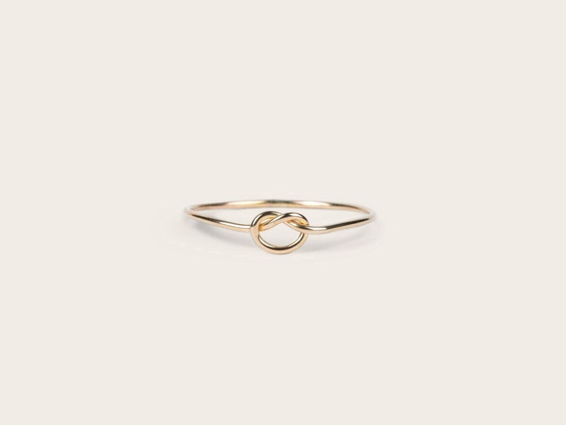 14k gold filled knot ring