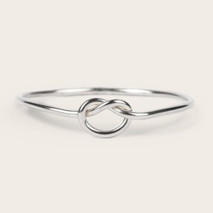 Knot Ring Eternity Ring Love Ring Gold Stacking Rings Gold Ring Silver Ring Dainty Ring Minimalist Ring Delicate Ring Thin Ring Sterling Sterling Silver