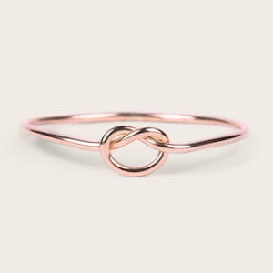 Knot Ring Eternity Ring Love Ring Gold Stacking Rings Gold Ring Silver Ring Dainty Ring Minimalist Ring Delicate Ring Thin Ring Sterling 14k Rose Gold Filled