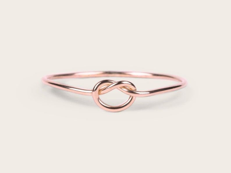 Knot Ring Eternity Ring Love Ring Gold Stacking Rings Gold Ring Silver Ring Dainty Ring Minimalist Ring Delicate Ring Thin Ring Sterling 14k Rose Gold Filled