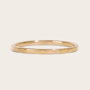 Gold Stacking Rings | 14k Gold Filled Stacking Ring Hammered Ring Dainty Ring Midi Ring Set Minimalist Ring Thin Gold Ring Gift for Her