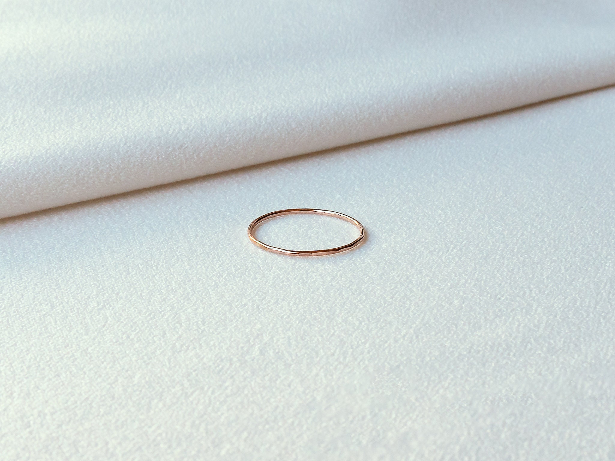 Set of Three Rose Gold Stacking Rings 14k Rose Gold Filled | Etsy