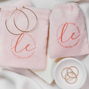 Custom Laurel Elaine Jewelry bag included in every purchase