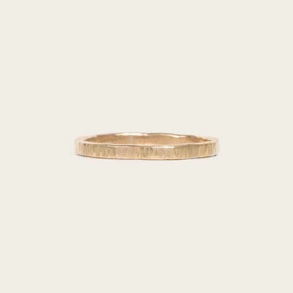 Thick Gold Sparkle Ring | 14k Gold Filled Stacking Ring Hammered Ring Dainty Ring Midi Ring Set Minimalist Ring Thin Gold Ring Gift for Her
