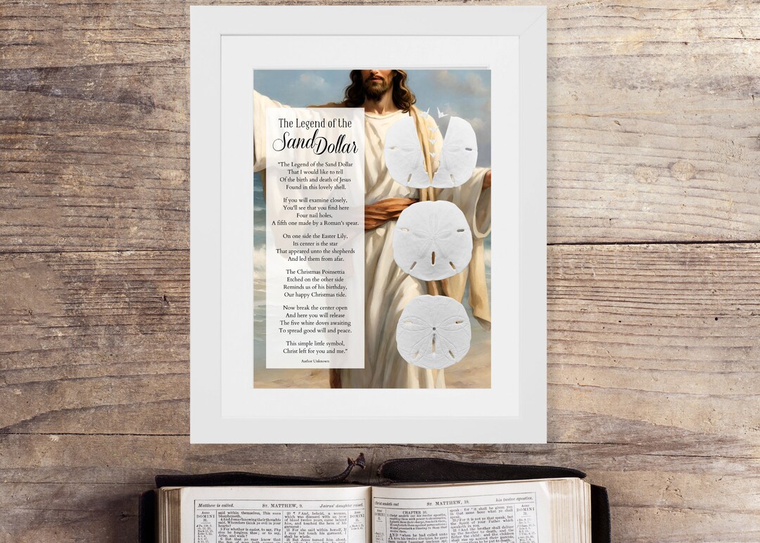 Legend of the Sand Dollar Poem Wall Decor Beach Coastal - Etsy