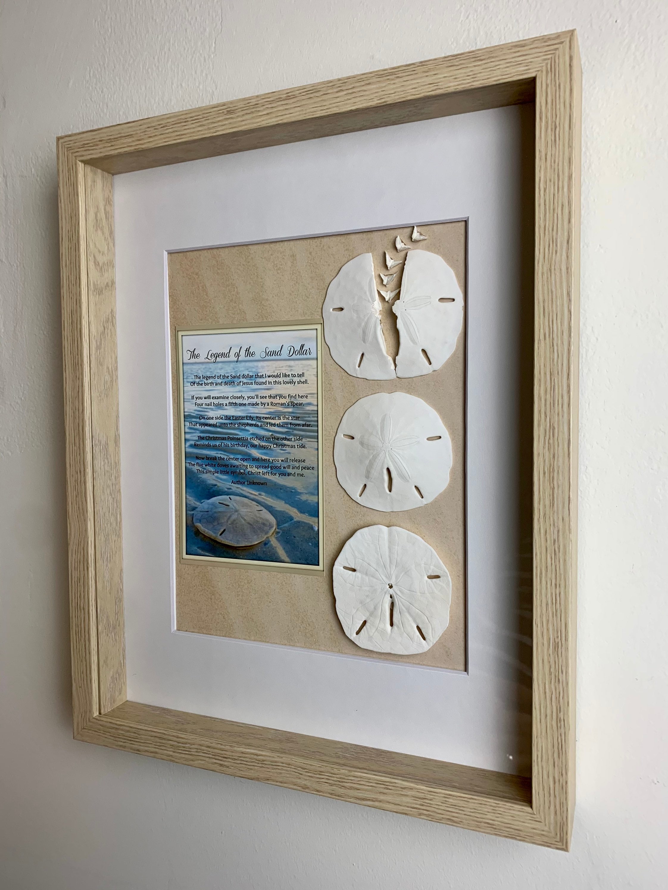 Legend of the Sand Dollar Poem Shadowbox Wall Art - Etsy