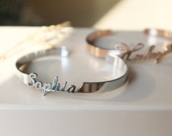 Custom Name Bangle,Personalized Gift,Name Bracelet,handwriting Name,Baby Kids Name, Mothers day Gift, Birthday Gift, Gift for her, Moms Gift