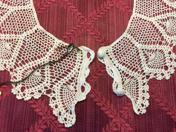 Exquisite Victorian Fine Handmade Crochet Lace Dr… - image 7