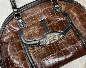 Gorgeous Brighton Style Coldwater Creek Brown Front Pocket Handbag Purse