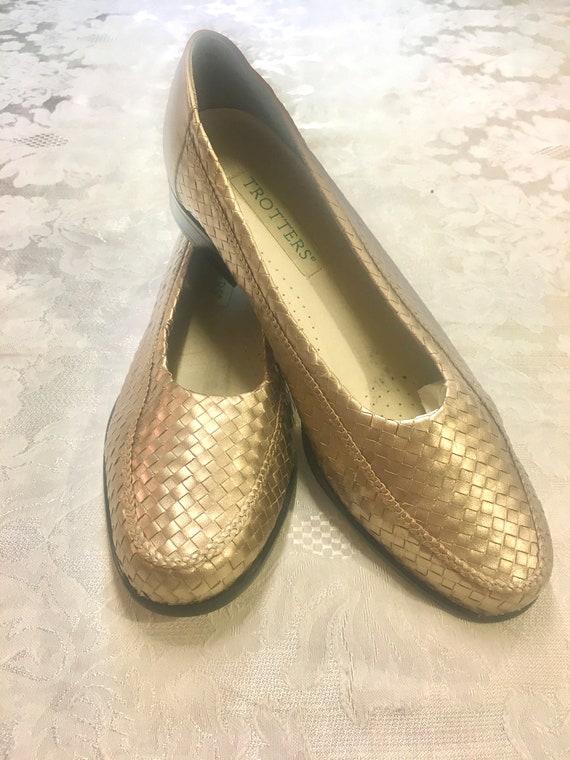Women Vintage Genuine Leather Weave Flat Shoes main image 1