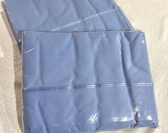 2 NEW Full size Flat 250 Percale 60 Cotton, 40 Polyester Vintage Sheets