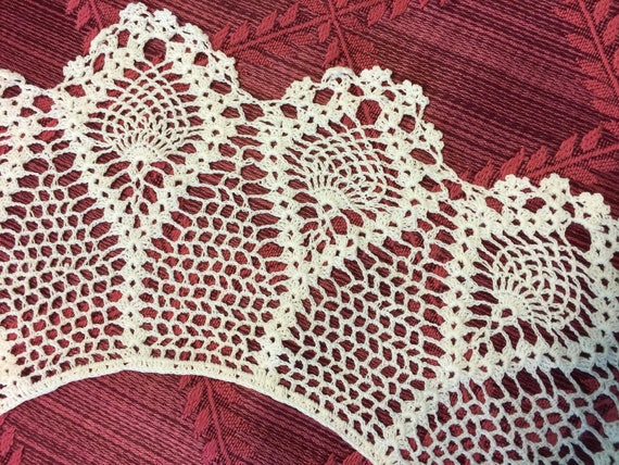 Exquisite Victorian Fine Handmade Crochet Lace Dr… - image 9