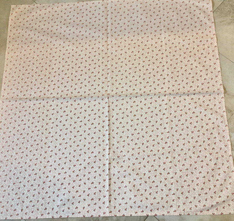 Designer Fabric 54 Miniprint Waverley Square Tablecloth Topper Heavy Weight Pink Floral 画像 4