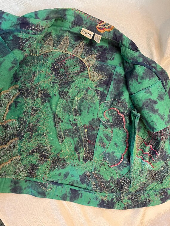 Chico's Size L Western Style Patchwork Boho Ethni… - image 5