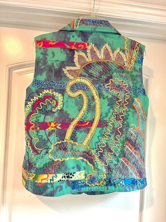 Chico's Size L Western Style Patchwork Boho Ethni… - image 2