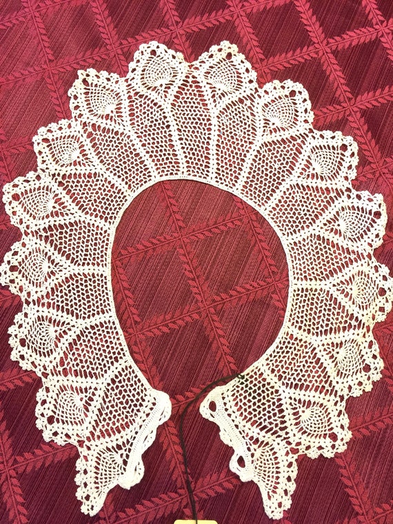 Exquisite Victorian Fine Handmade Crochet Lace Dr… - image 8