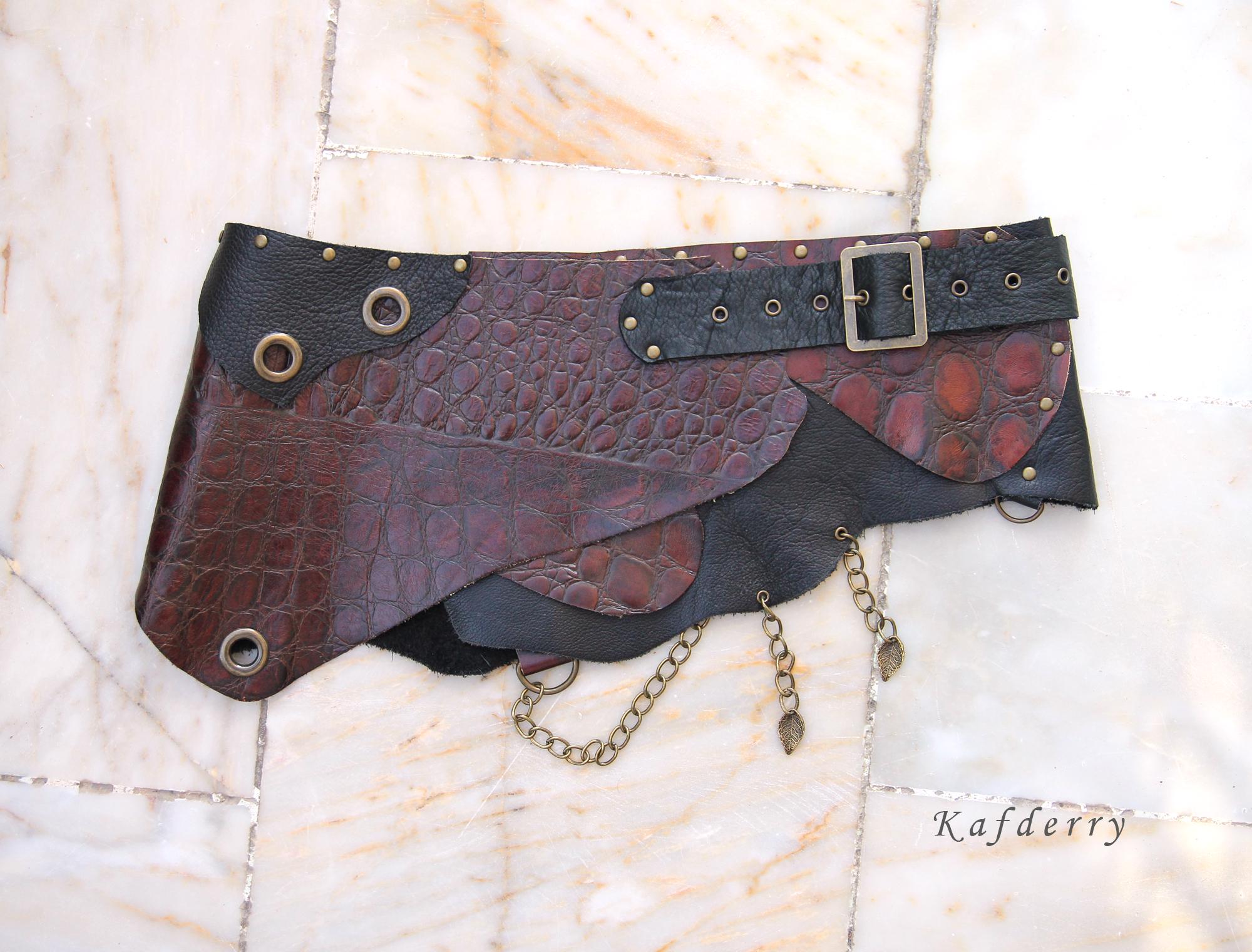 Raw Leather Belt - Skirt Belt -Tribal Leather Belt - Hip Belt -Boho Belt -Steampunk Costume Belt - Festival Belt Free people belt