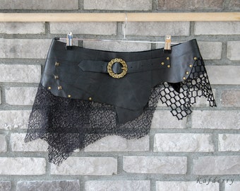 Raw Leather Belt - Skirt Belt -Tribal Leather Belt - Hip Belt -Boho Belt -Steampunk Costume Belt  Festival Belt Free people belt