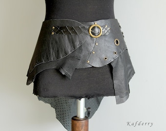 Raw Leather Belt - Skirt Belt -Tribal Leather Belt - Hip Belt -Boho Belt -Steampunk Costume Belt -Bohemian Belt - Festival Belt Free people
