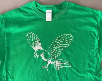 Emily Burke's "EAGLE "  T-Shirt In Kelly Green !