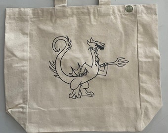 Thriller - Original character by emily burke on an EcoBags tote bag ! Its a Large Heavy Duty Canvas Tote w/pocket !