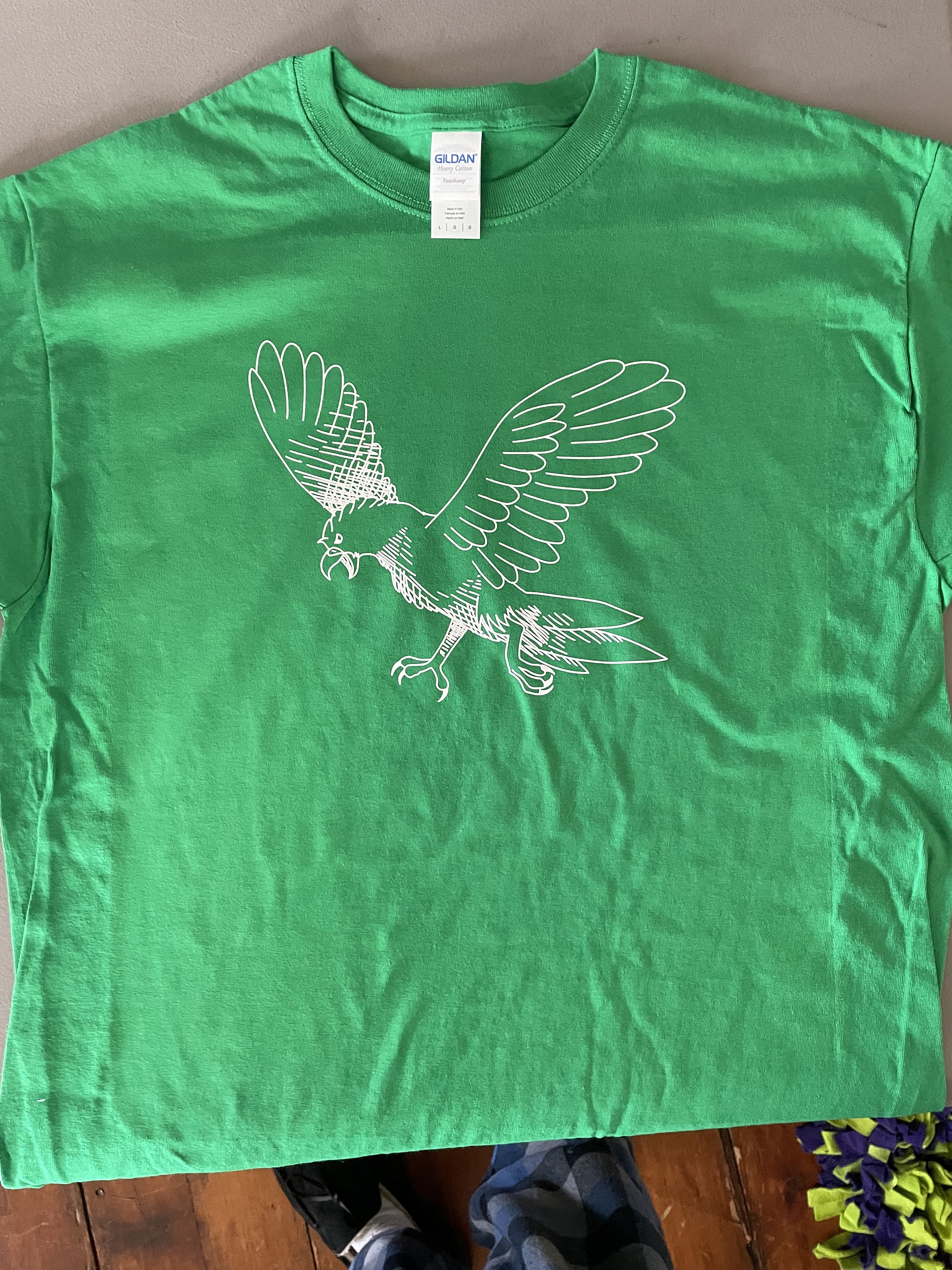 Emily Burke s eagle T shirt in Kelly Green or Black or Gray Etsy
