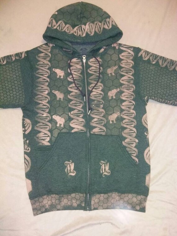 bleached zip up sweatshirt