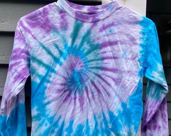 Kinder Tie-Dye T-Shirt, Langarm Kids Medium