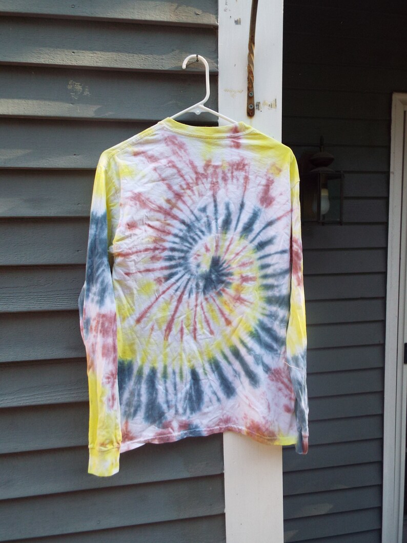 mens long sleeve tie dye